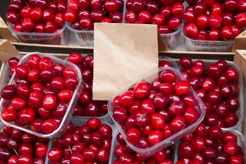 Red Cherry Background Stock Photos