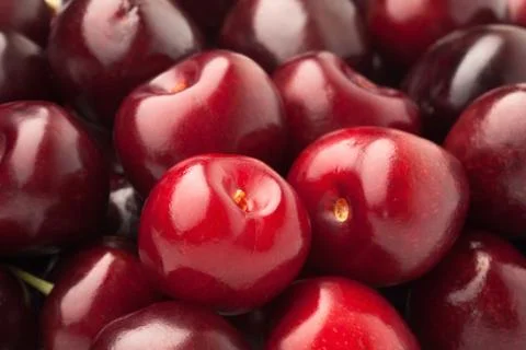 Red cherry background Stock Photos