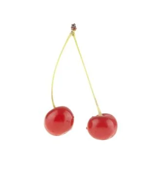 Red cherry isolated on white background Stock Photos