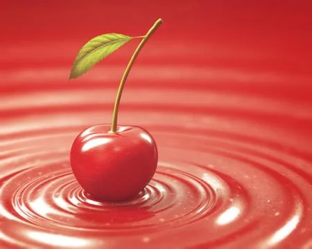 Red Cherry Jam Stock Illustration