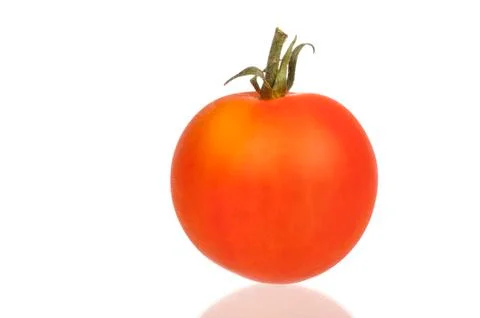 Red cherry tomato in closeup Stock Photos