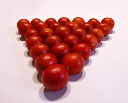 Red cherry tomatoes, close up Stock Photos