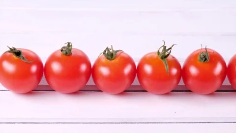 Red Cherry Tomatoes Video stock 84936705