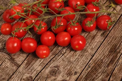 Red cherry tomatoes Foto stock