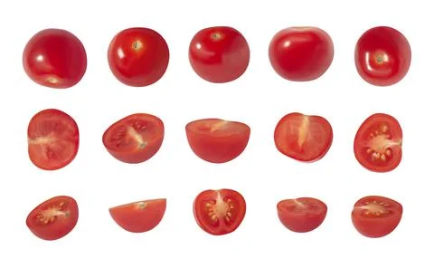 Red cherry tomatoes 스톡 사진