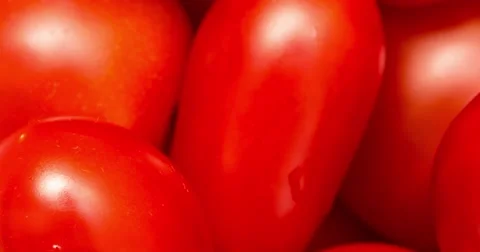 Red Cherry Tomatoes For Sale In Vegetable Market Stock Footage 61262966