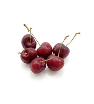 Red cherry on a white background Stock-Fotos