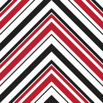 Red Chevron Diagonal Stripes seamless pattern background Stock Illustration