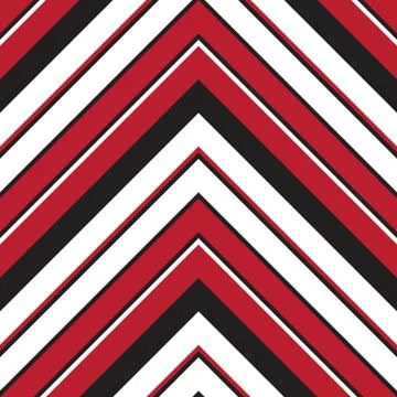 Red Chevron Diagonal Stripes seamless pattern background Stock Illustration