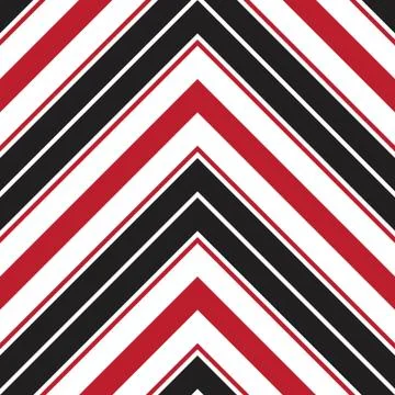 Red Chevron Diagonal Stripes seamless pattern background Illustrazione stock