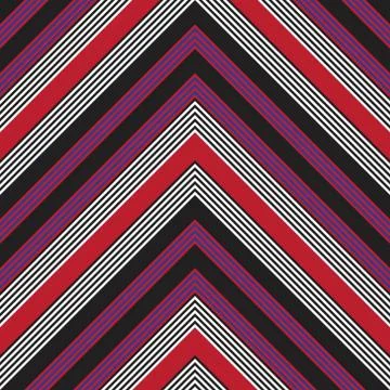 Red Chevron Diagonal Stripes seamless pattern background Stock Illustration