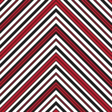 Red Chevron Diagonal Stripes seamless pattern background Stock Illustration