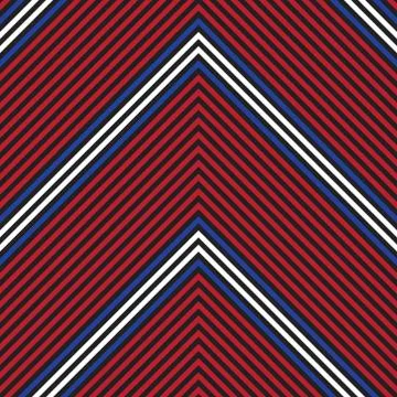 Red Chevron Diagonal Stripes seamless pattern background Illustrazione stock