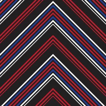 Red Chevron Diagonal Stripes seamless pattern background Illustrazione stock