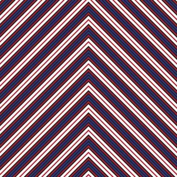 Red Chevron Diagonal Stripes seamless pattern background Illustrazione stock