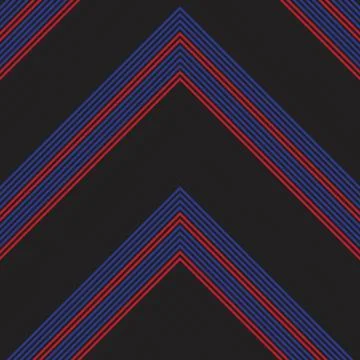 Red Chevron Diagonal Stripes seamless pattern background Stock Illustration