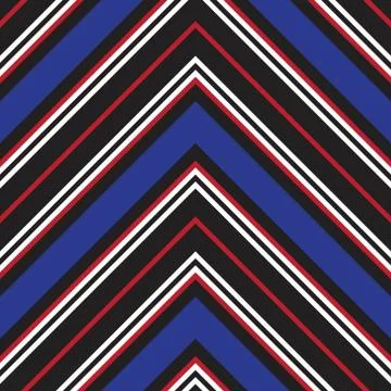Red Chevron Diagonal Stripes seamless pattern background Illustrazione stock