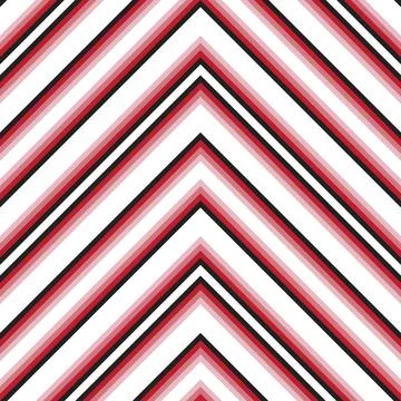 Red Chevron Diagonal Stripes seamless pattern background Illustrazione stock