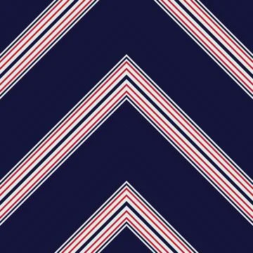 Red Chevron Diagonal Stripes seamless pattern background Stock Illustration