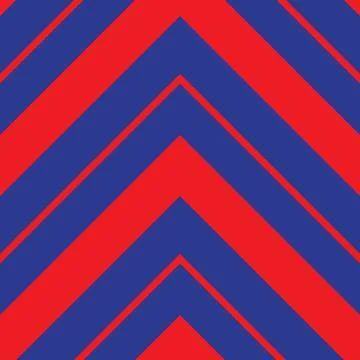 Red Chevron Diagonal Stripes seamless pattern background Stock Illustration