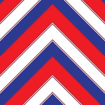 Red Chevron Diagonal Stripes seamless pattern background Stock Illustration