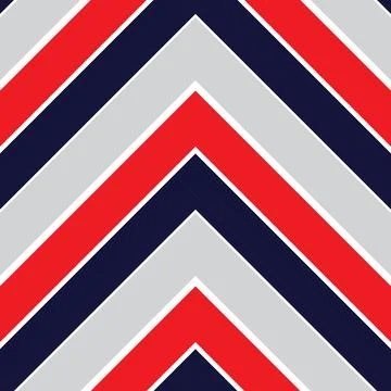 Red Chevron Diagonal Stripes seamless pattern background Illustrazione stock