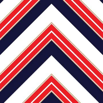 Red Chevron Diagonal Stripes seamless pattern background Stockillustratie