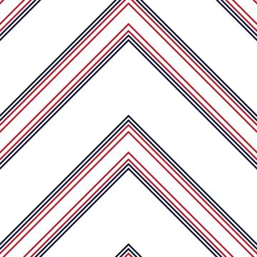 Red Chevron Diagonal Stripes seamless pattern background Illustrazione stock