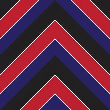 Red Chevron Diagonal Stripes seamless pattern background Illustrazione stock