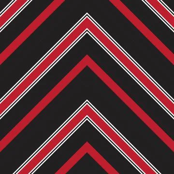 Red Chevron Diagonal Stripes seamless pattern background Stock Illustration