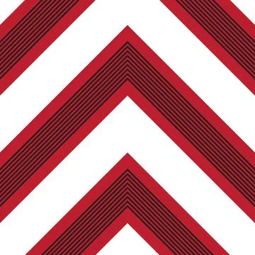 Red Chevron Diagonal Stripes seamless pattern background Stock Illustration