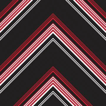 Red Chevron Diagonal Stripes seamless pattern background イラスト素材