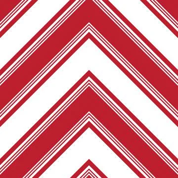 Red Chevron Diagonal Stripes seamless pattern background Stock Illustration