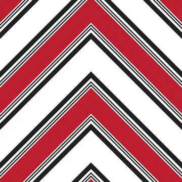 Red Chevron Diagonal Stripes seamless pattern background Stockillustratie