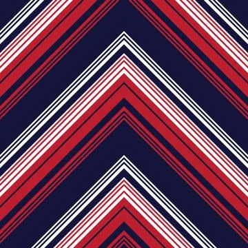 Red Chevron Diagonal Stripes seamless pattern background Illustrazione stock