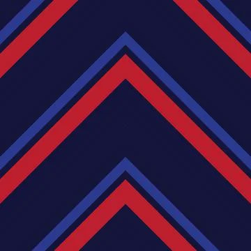 Red Chevron Diagonal Stripes seamless pattern background Stock Illustration