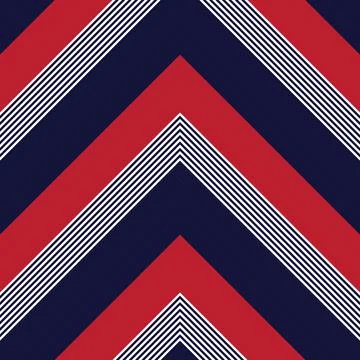 Red Chevron Diagonal Stripes seamless pattern background イラスト素材