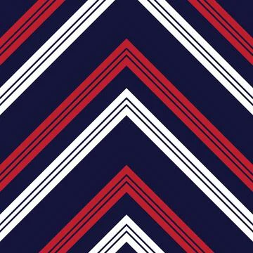 Red Chevron Diagonal Stripes seamless pattern background イラスト素材