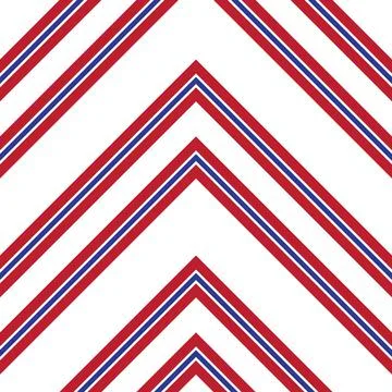 Red Chevron Diagonal Stripes seamless pattern background Stockillustratie