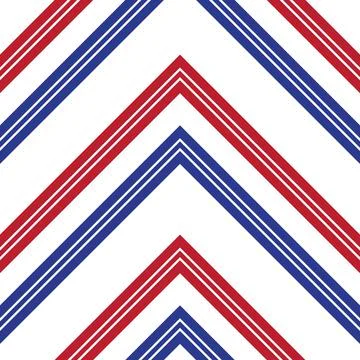 Red Chevron Diagonal Stripes seamless pattern background Illustrazione stock