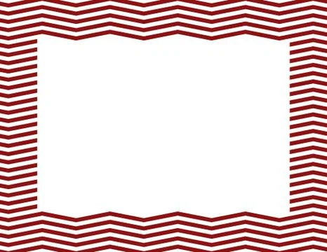 Red chevron frame Illustrazione stock