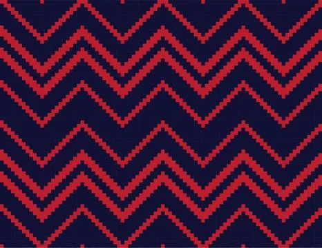 Red Chevron Seamless Pattern Background 스톡 일러스트