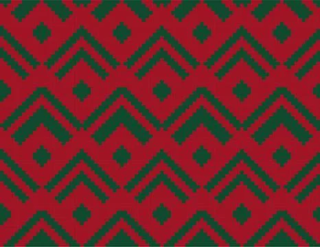 Red Chevron Seamless Pattern Background 스톡 일러스트