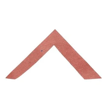 Red chevron shape against a black background isolated silhouette 스톡 일러스트
