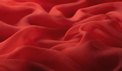 Red chiffon Stock Photos