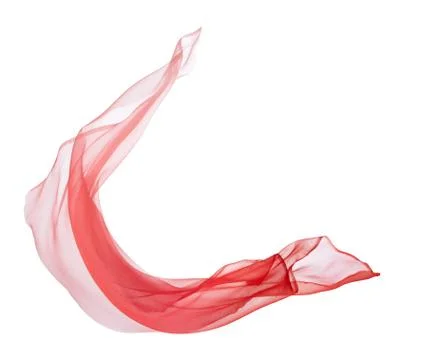 Red chiffon Stock Photos