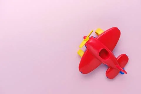 Red children's plane Stock Photos