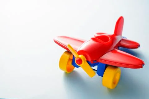 Red children's plane Foto stock