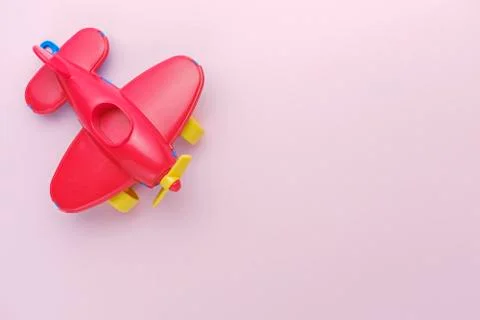 Red children's plane Stock Photos