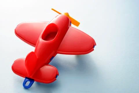 Red children's plane Stock Photos